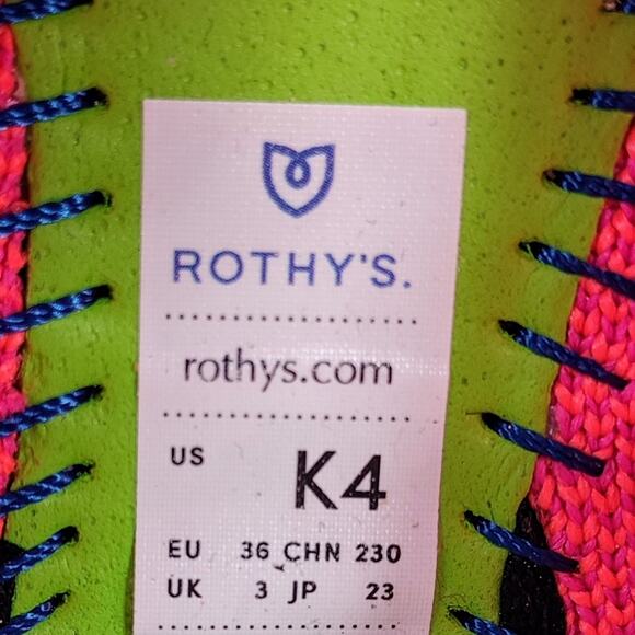 *RARE* Rothy’s Flats Hot Pink Flamingo Round Toe Girls Size K4 - Picture 9 of 10